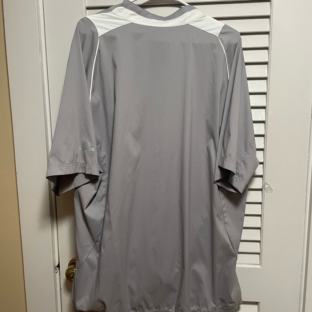 Adidas Men's Gray and White Jersey